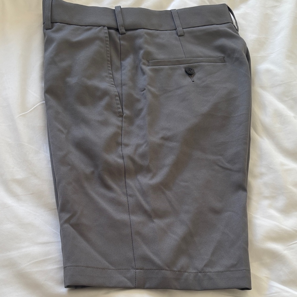 PGA Tour Men's Charcoal Flat Front Shorts